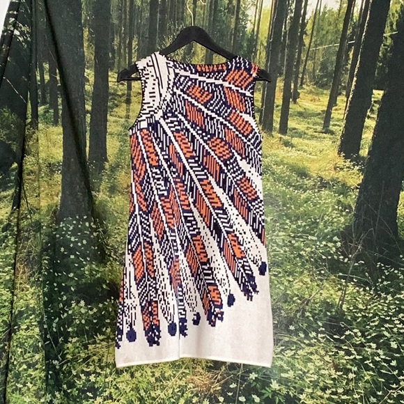 Anthropologie | Cecilia Prado knit dress with bold geometric design - Picture 2 of 8